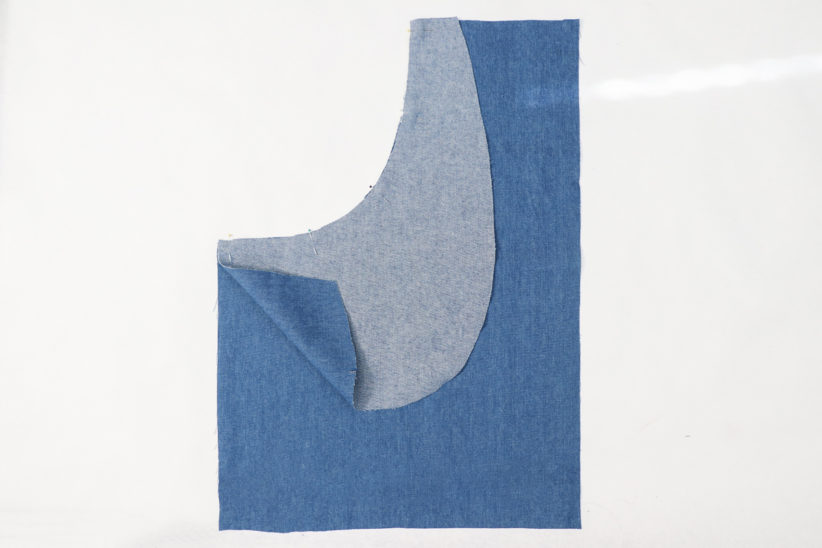 how to sew the pockets on the Brumby skirt by Megan Nielsen Patterns