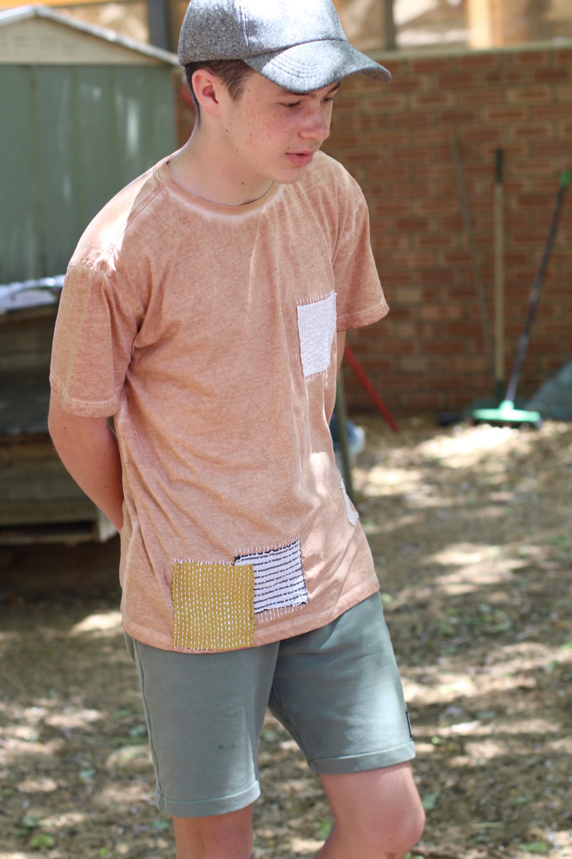 Repairing a ripped tee with Sashiko | Megan Nielsen Patterns Blog