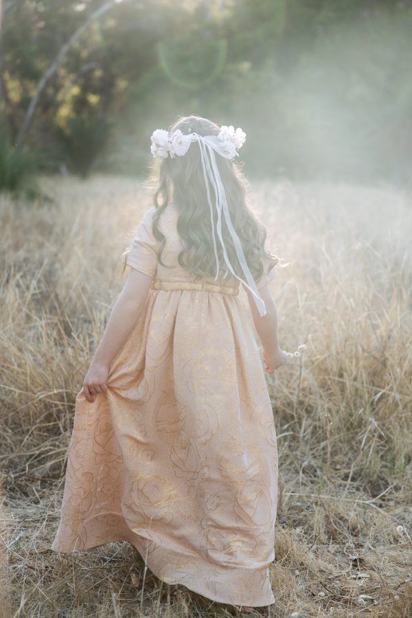 Birdie's silk brocade Mini Protea formal gown | Megan Nielsen Patterns Blog