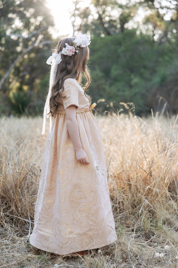 Birdie's silk brocade Mini Protea formal gown | Megan Nielsen Patterns Blog