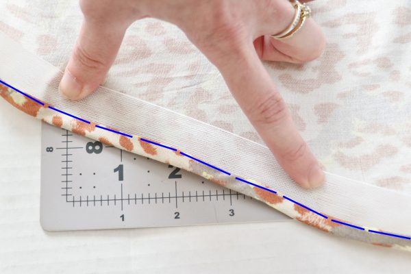 how to sew a ban-roll hem on the Cascade Skirt by Megan Nielsen Patterns