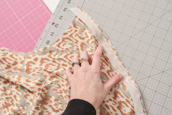 how to sew a ban-roll hem on the Cascade Skirt by Megan Nielsen Patterns