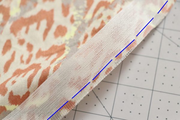 how to sew a ban-roll hem on the Cascade Skirt by Megan Nielsen Patterns
