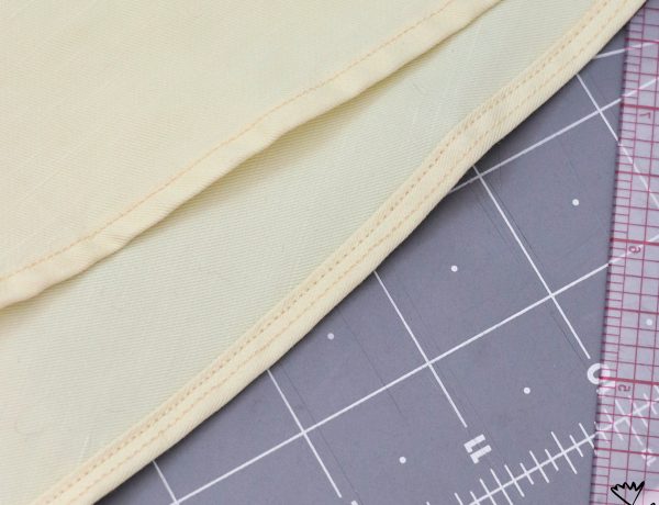 how to sew a rolled hem on the Cascade Skirt by Megan Nielsen Patterns