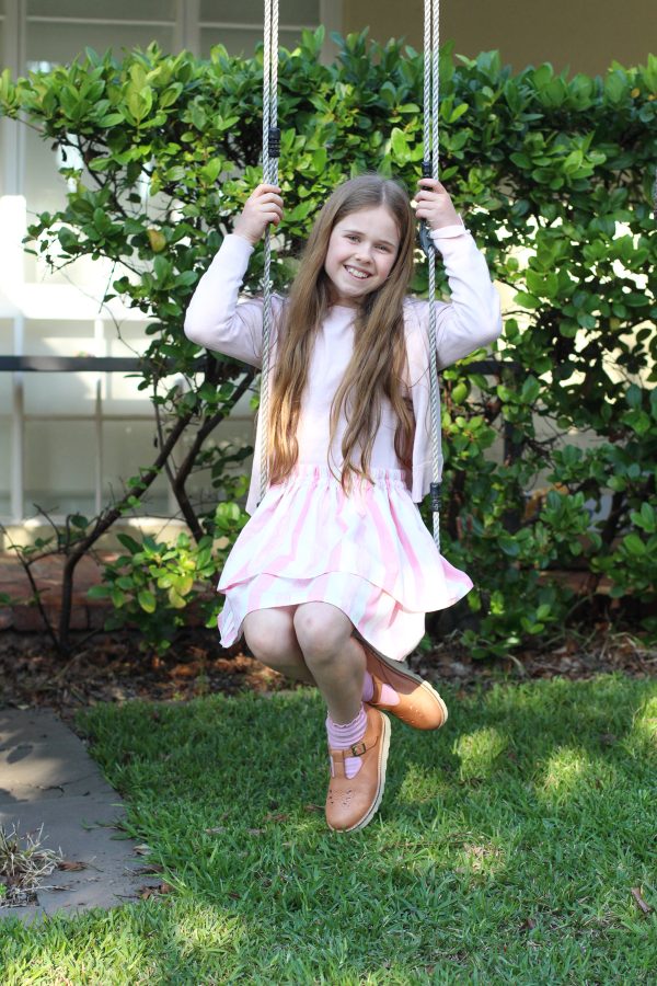 Birdie's handmade skirt | Megan Nielsen Patterns Blog