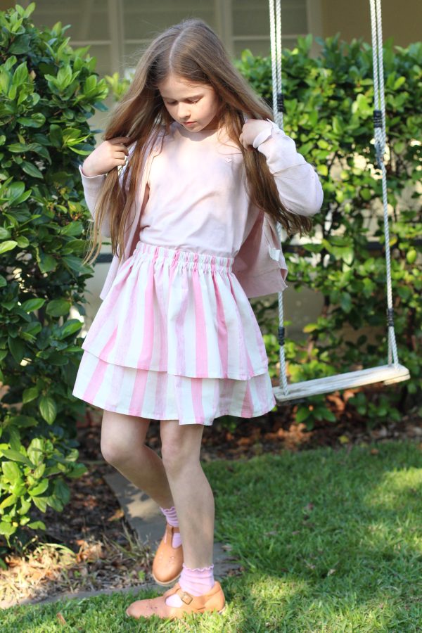 Teaching Birdie to sew a skirt | Megan Nielsen Blog