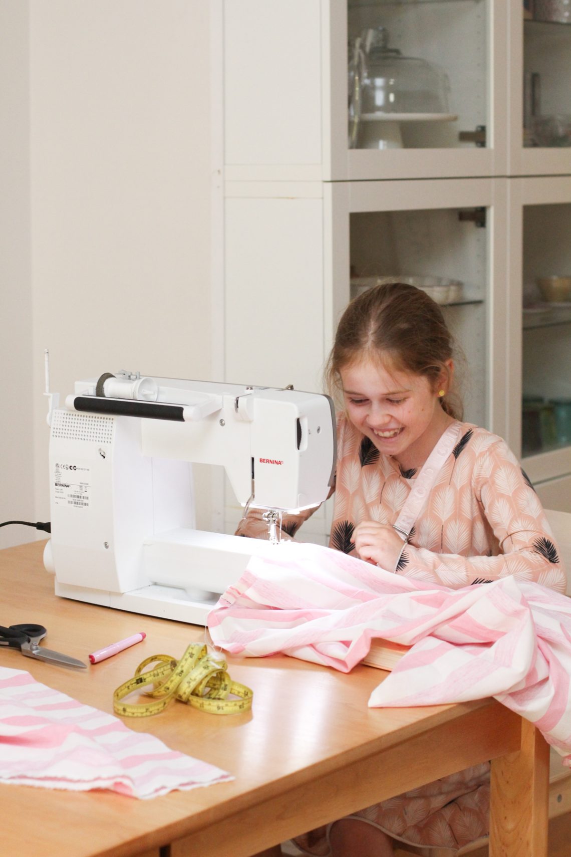 Teaching Birdie to Sew a skirt | Megan Nielsen Patterns Blog