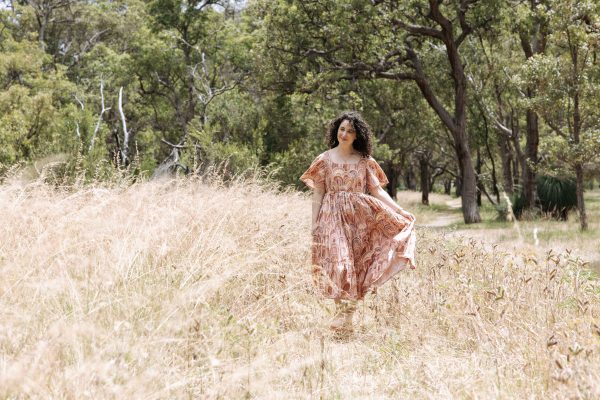 Megan Nielsen 3 tiered Protea dress