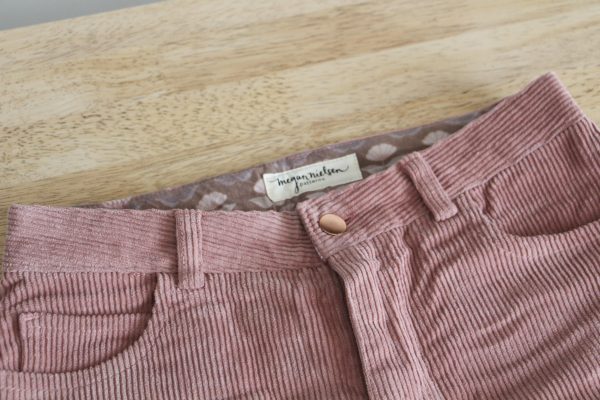 Stretch Corduroy Dawn jeans details | Megan Nielsen Patterns