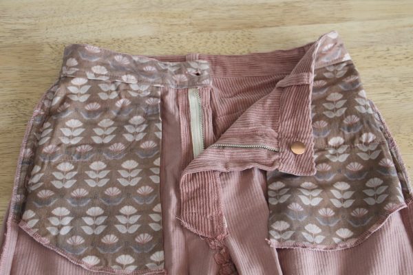 Stretch Corduroy Dawn jeans details | Megan Nielsen Patterns