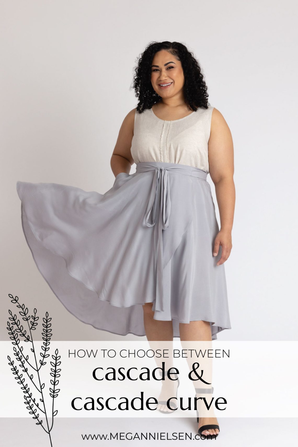 How to Choose Between Cascade and Cascade Curve sewing patterns | Megan Nielsen Patterns Blog