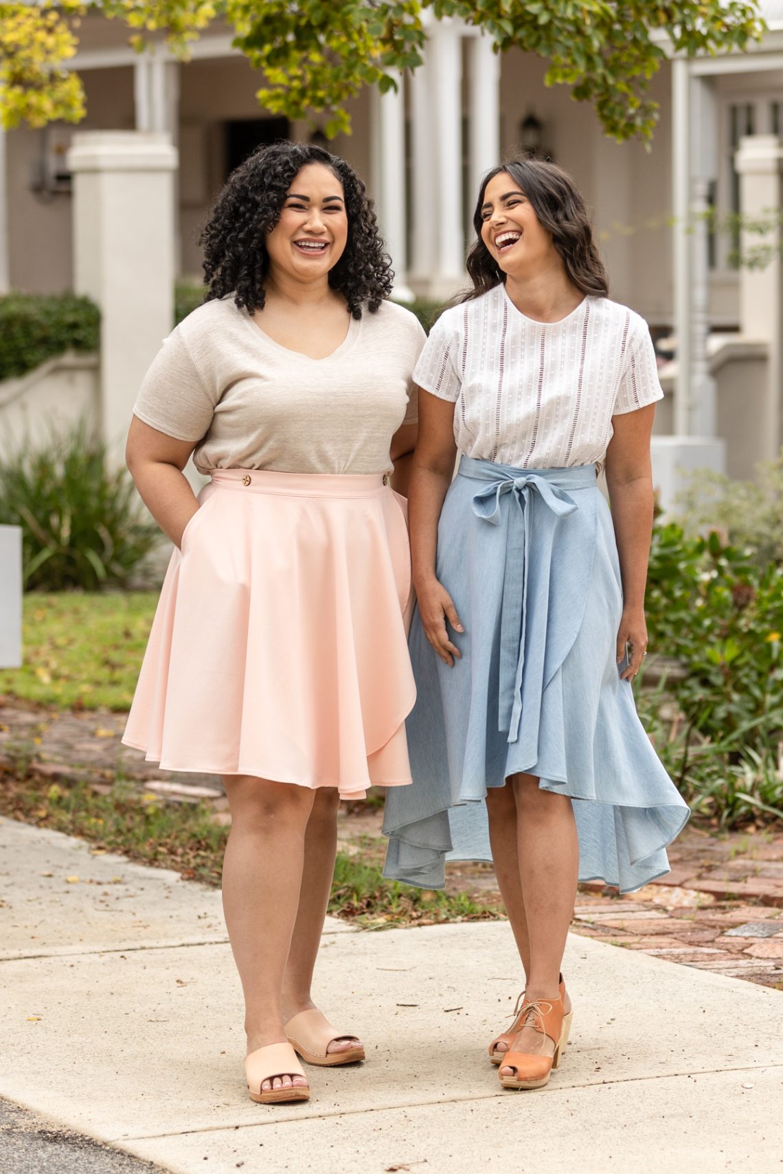 Cascade skirt sewing pattern now available in sizes 0-34 and includes a new variation! Megan Nielsen Patterns