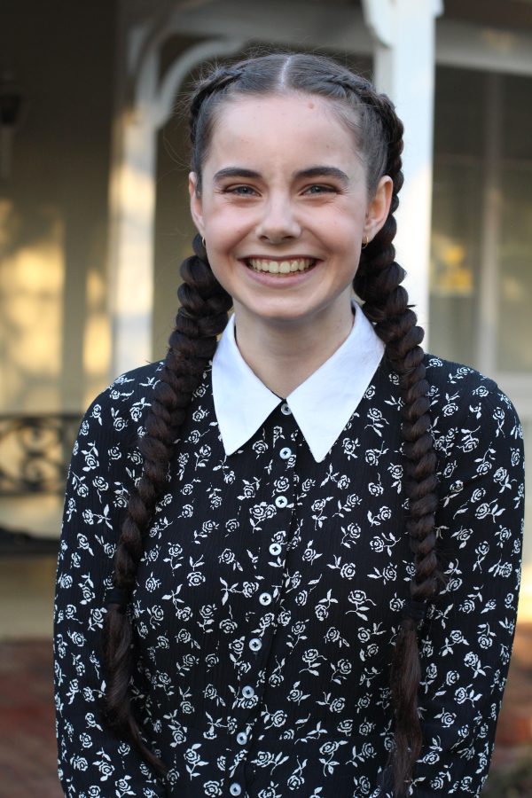 Wednesday Addams costume Megan Nielsen Blog