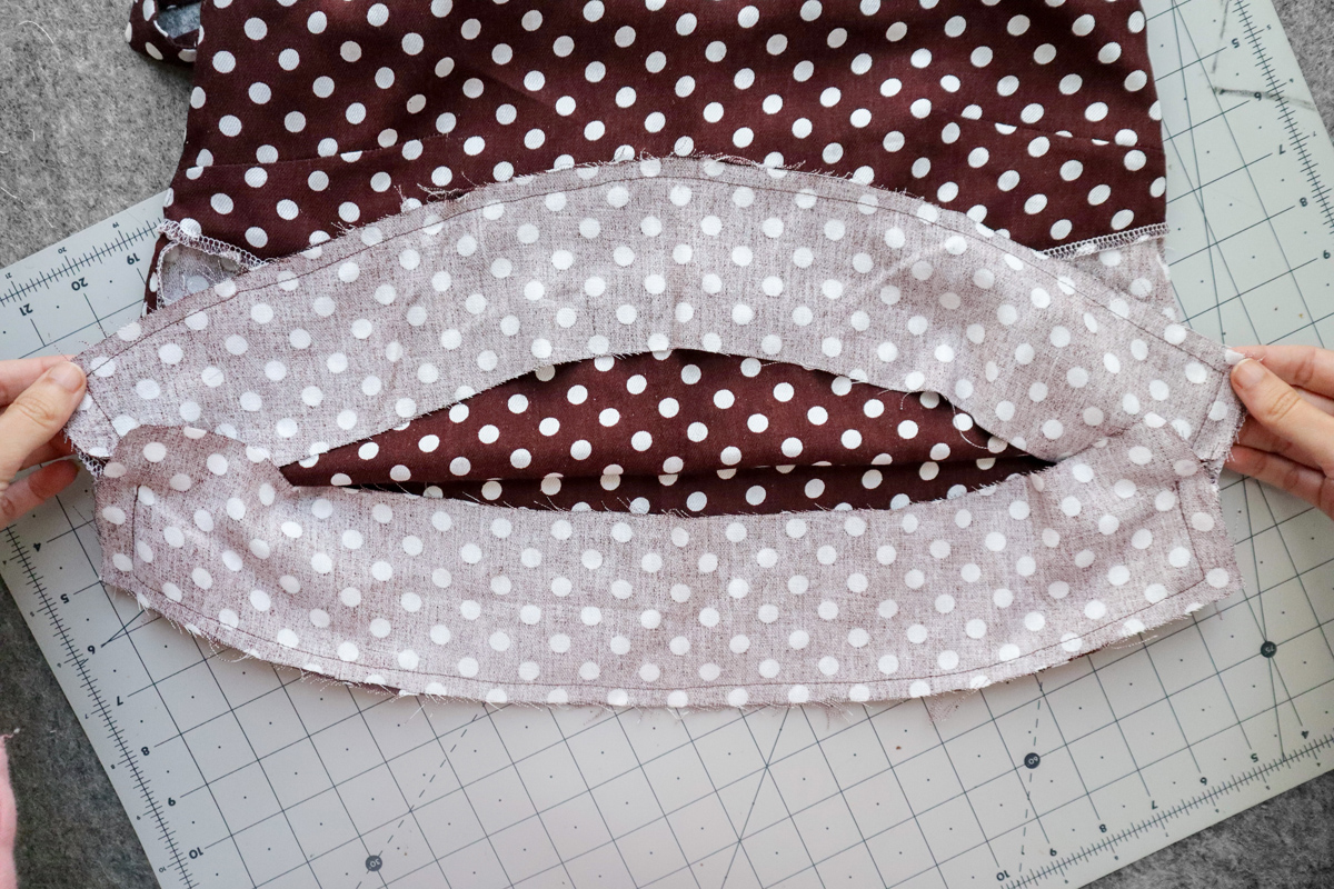 how to sew the cami hem facing on the Marri sewing pattern by Megan Nielsen Patterns