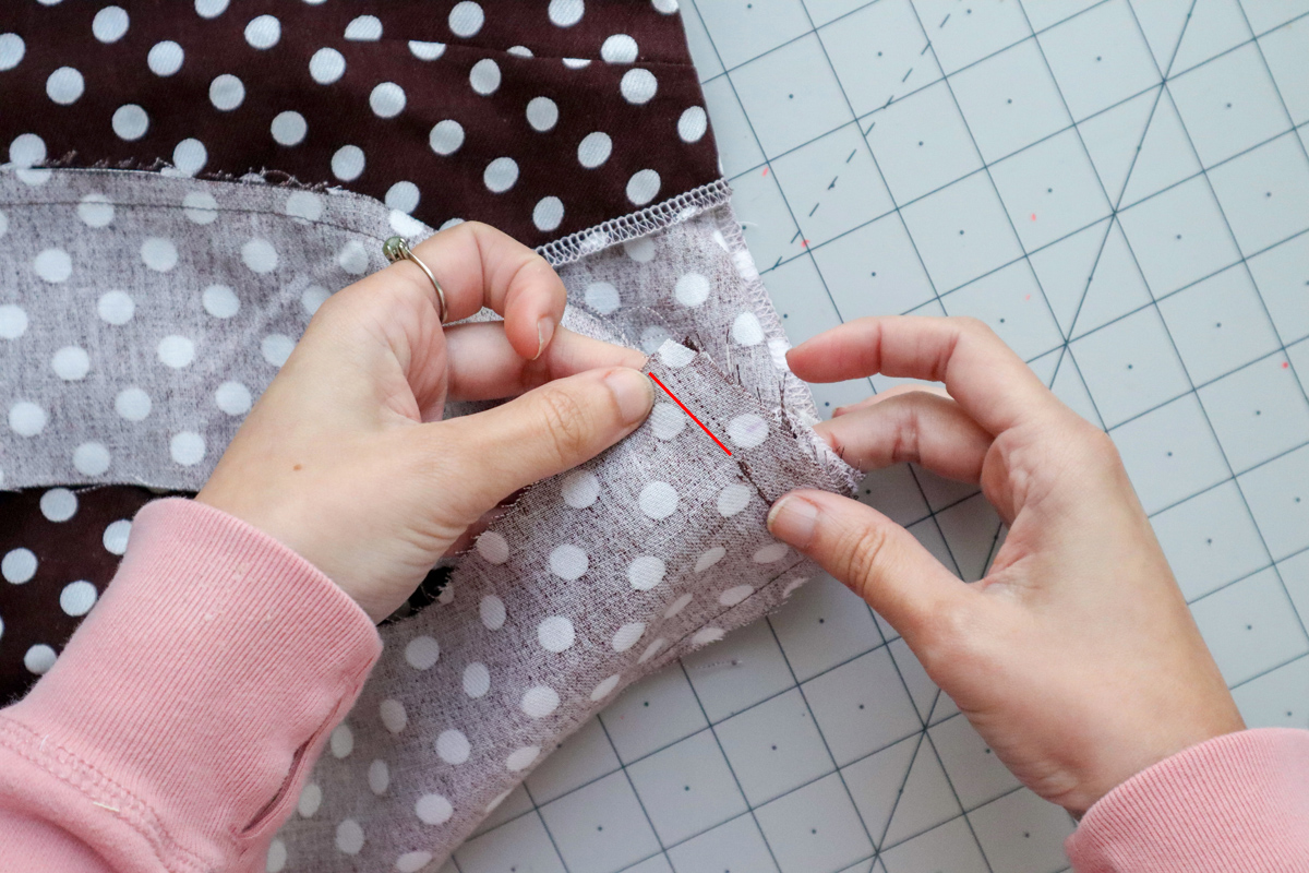how to sew the cami hem facing on the Marri sewing pattern by Megan Nielsen Patterns