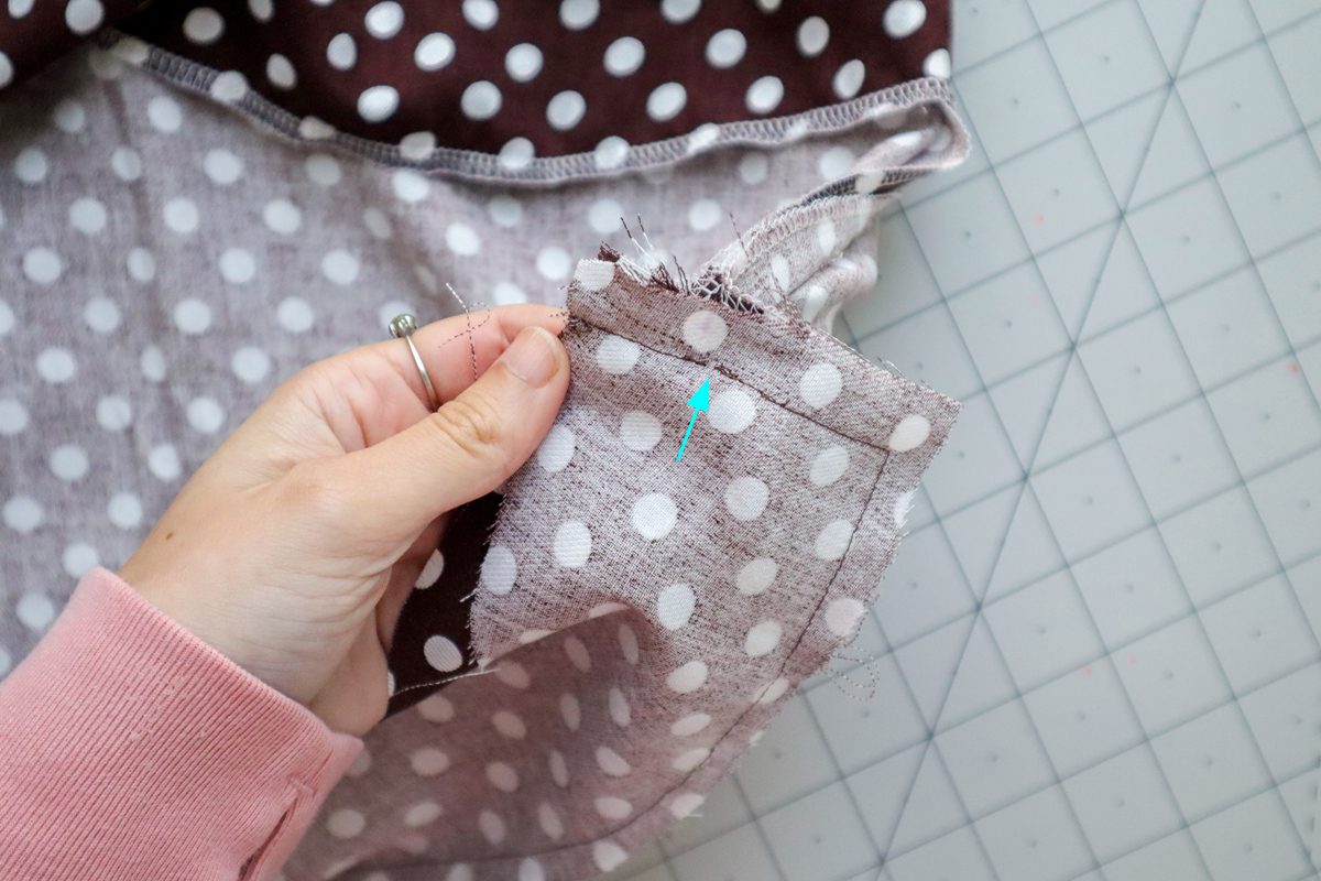 how to sew the cami hem facing on the Marri sewing pattern by Megan Nielsen Patterns