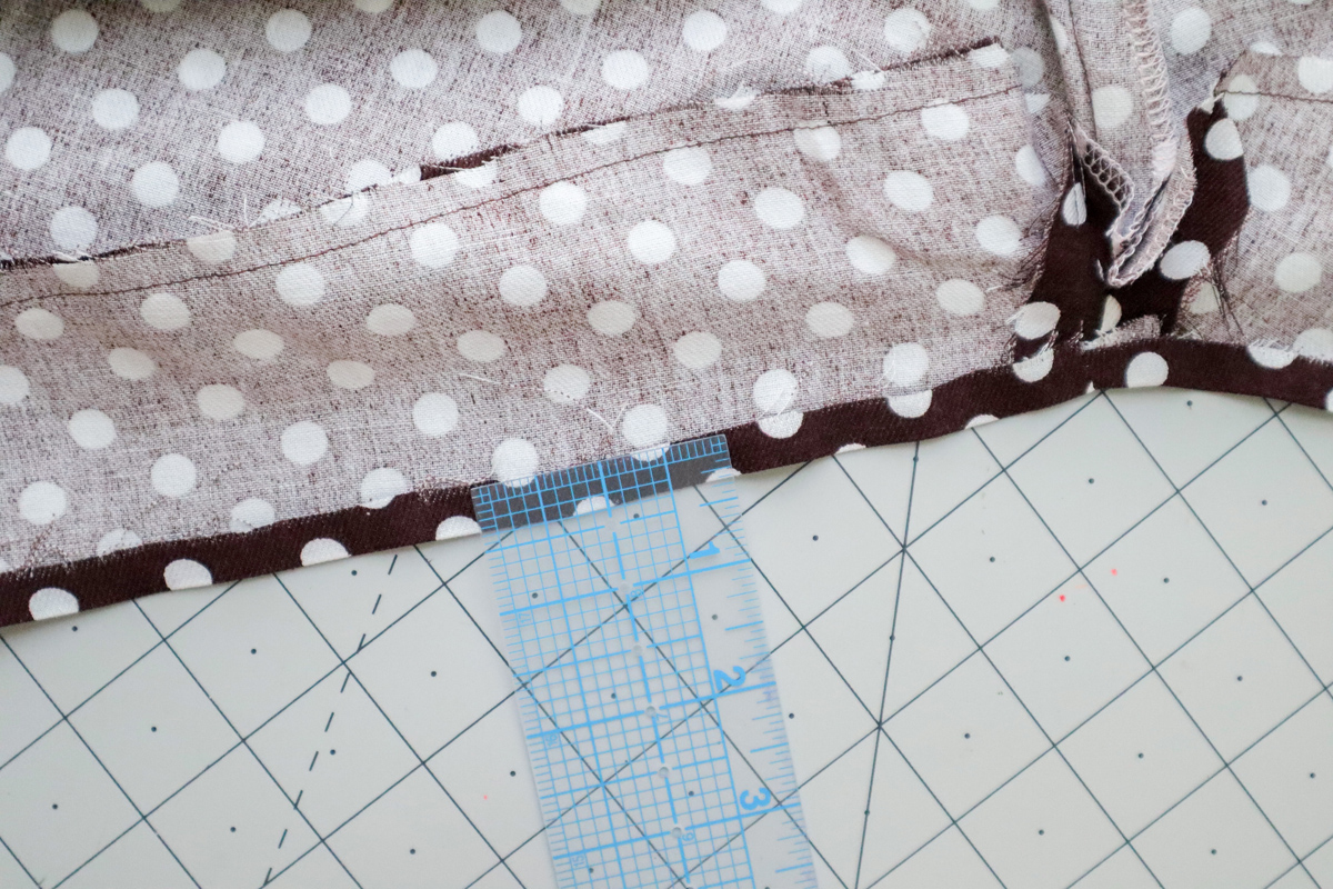 how to sew the cami hem facing on the Marri sewing pattern by Megan Nielsen Patterns