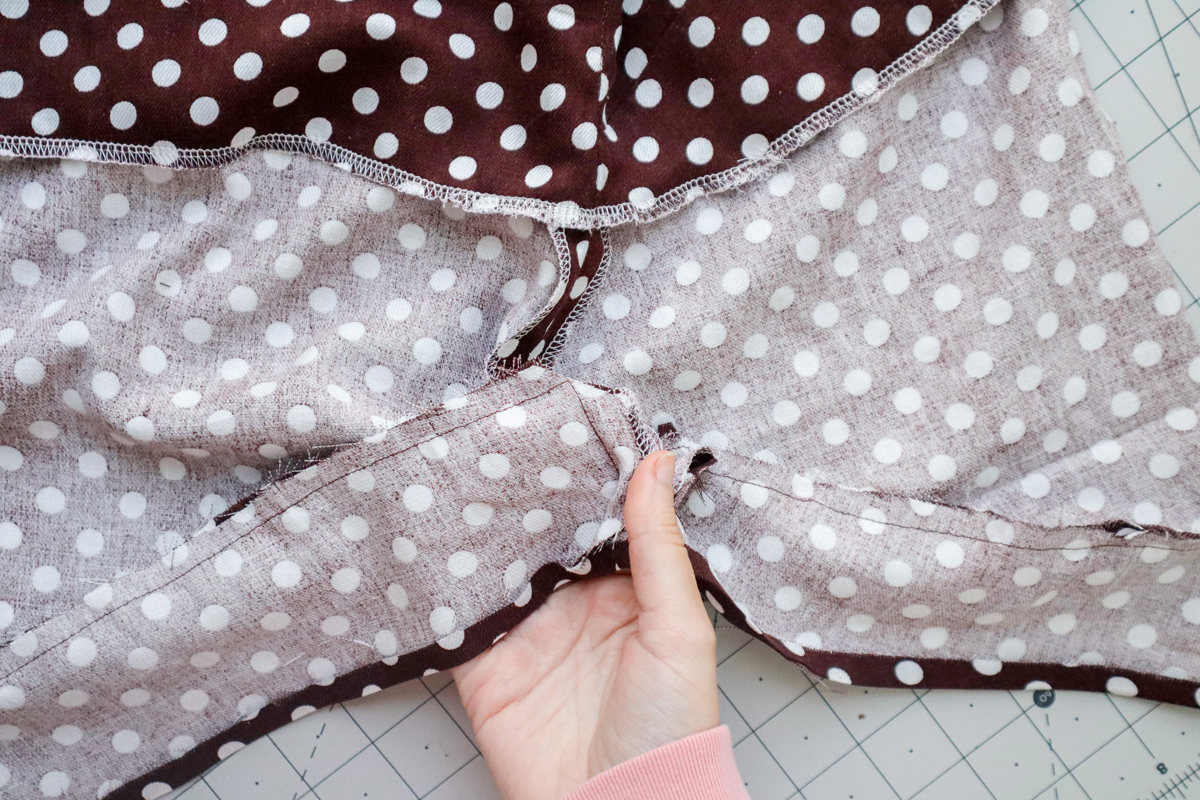 how to sew the cami hem facing on the Marri sewing pattern by Megan Nielsen Patterns