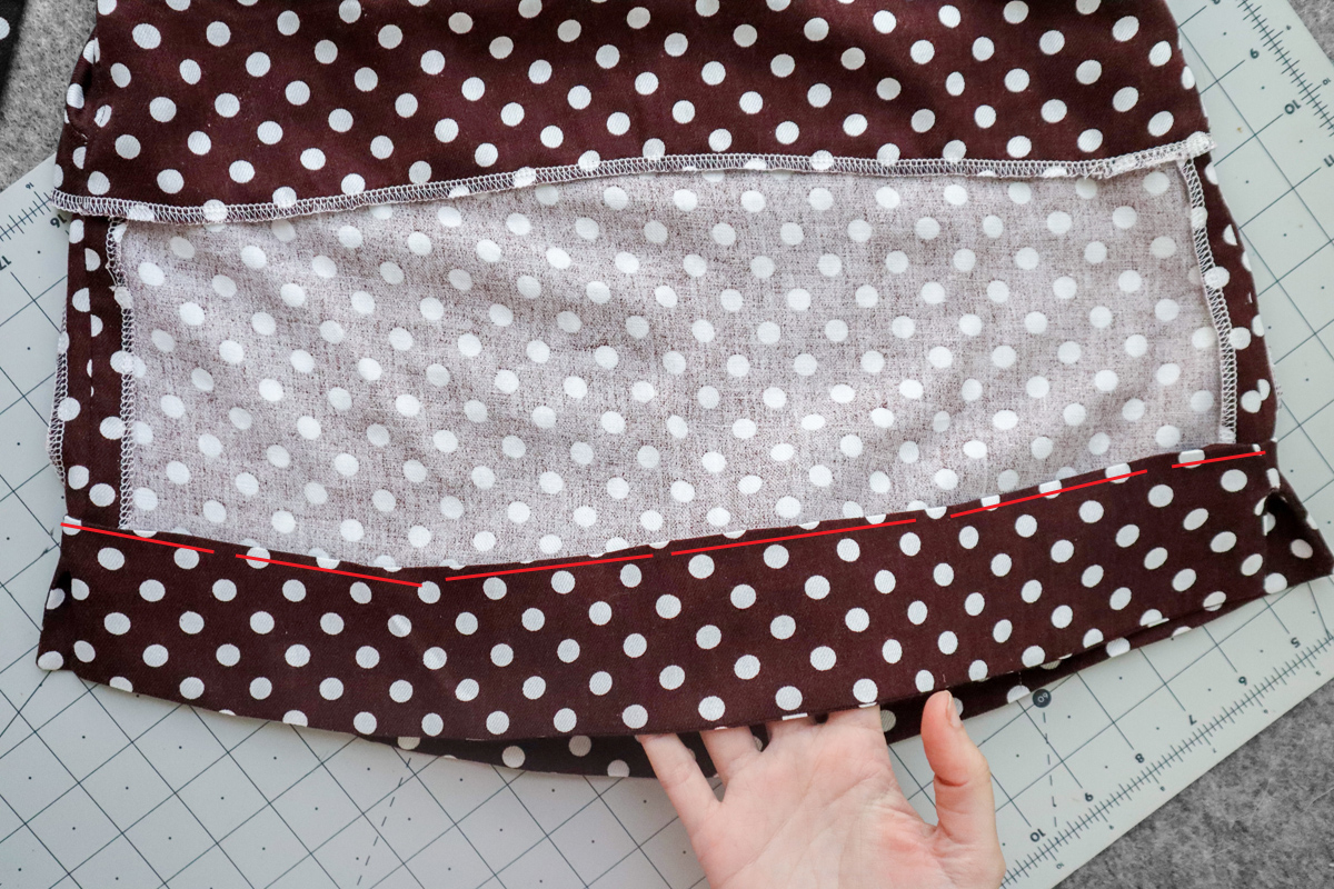 how to sew the cami hem facing on the Marri sewing pattern by Megan Nielsen Patterns