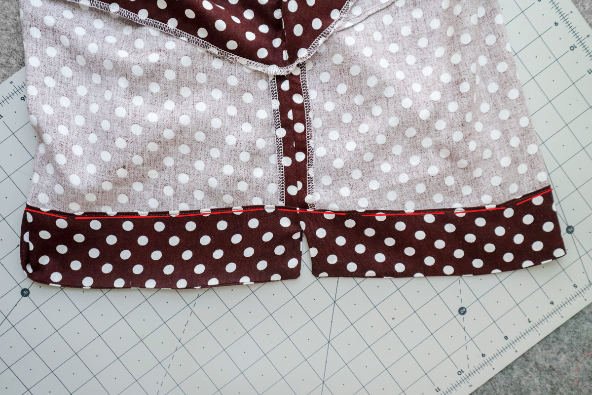 how to sew the cami hem facing on the Marri sewing pattern by Megan Nielsen Patterns