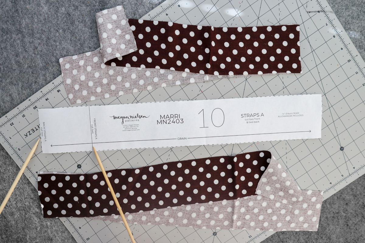 how to sew view A of the Marri sewing pattern by Megan Nielsen Patterns 