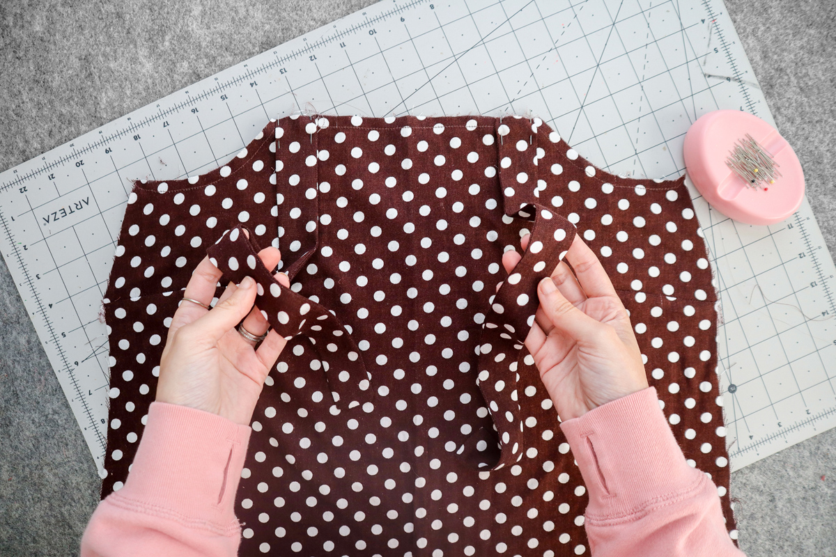how to sew view A of the Marri sewing pattern by Megan Nielsen Patterns