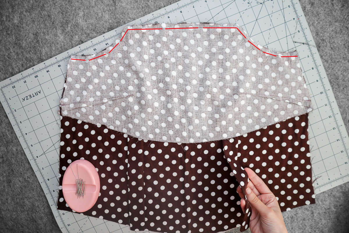 how to sew view A of the Marri sewing pattern by Megan Nielsen Patterns