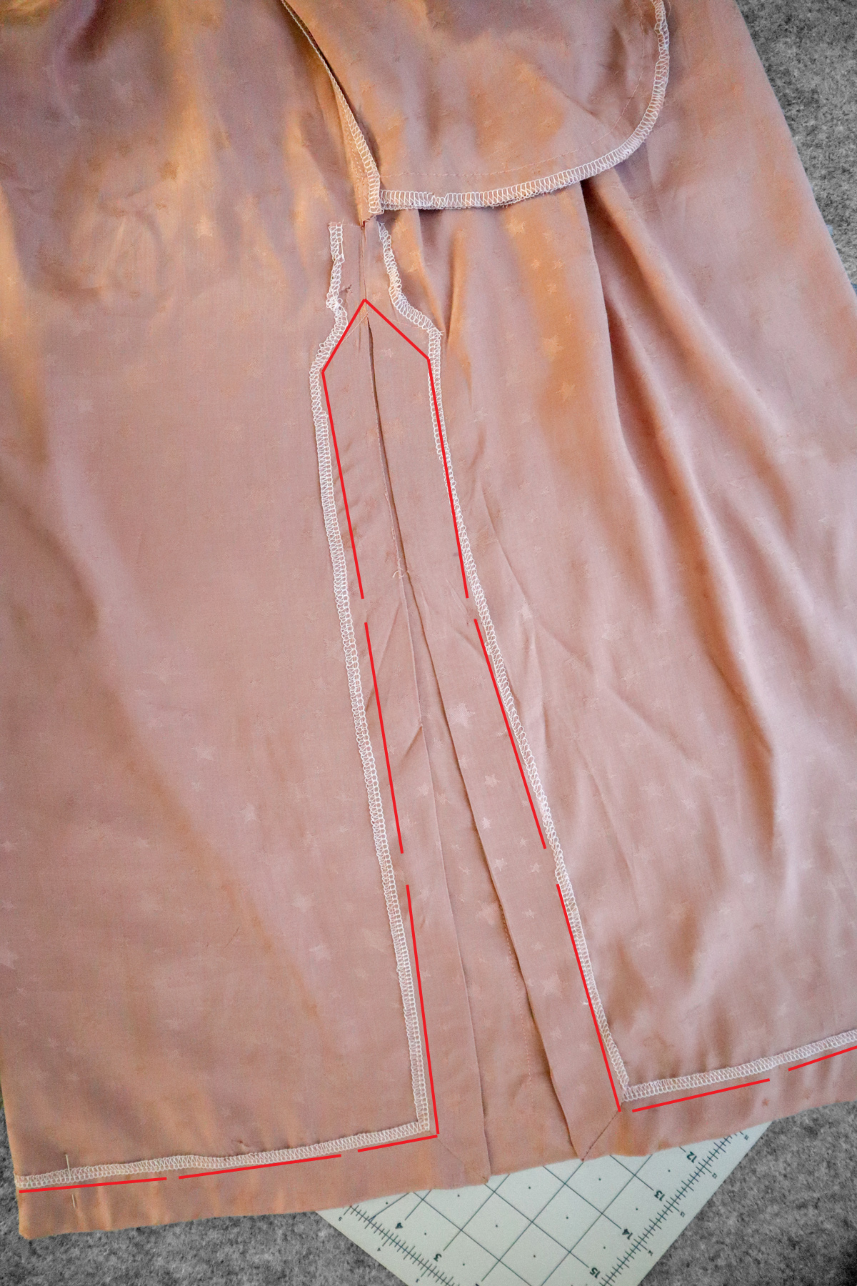 how to sew the View C hem of the Marri sewing pattern by Megan Nielsen Patterns