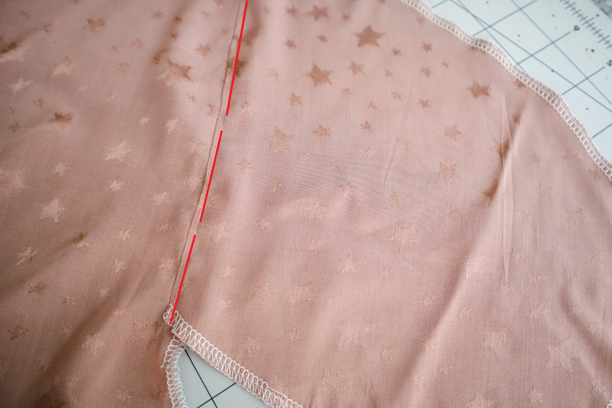 how to sew the pockets and side seams of view C of the Marri sewing pattern by Megan Nielsen Patterns