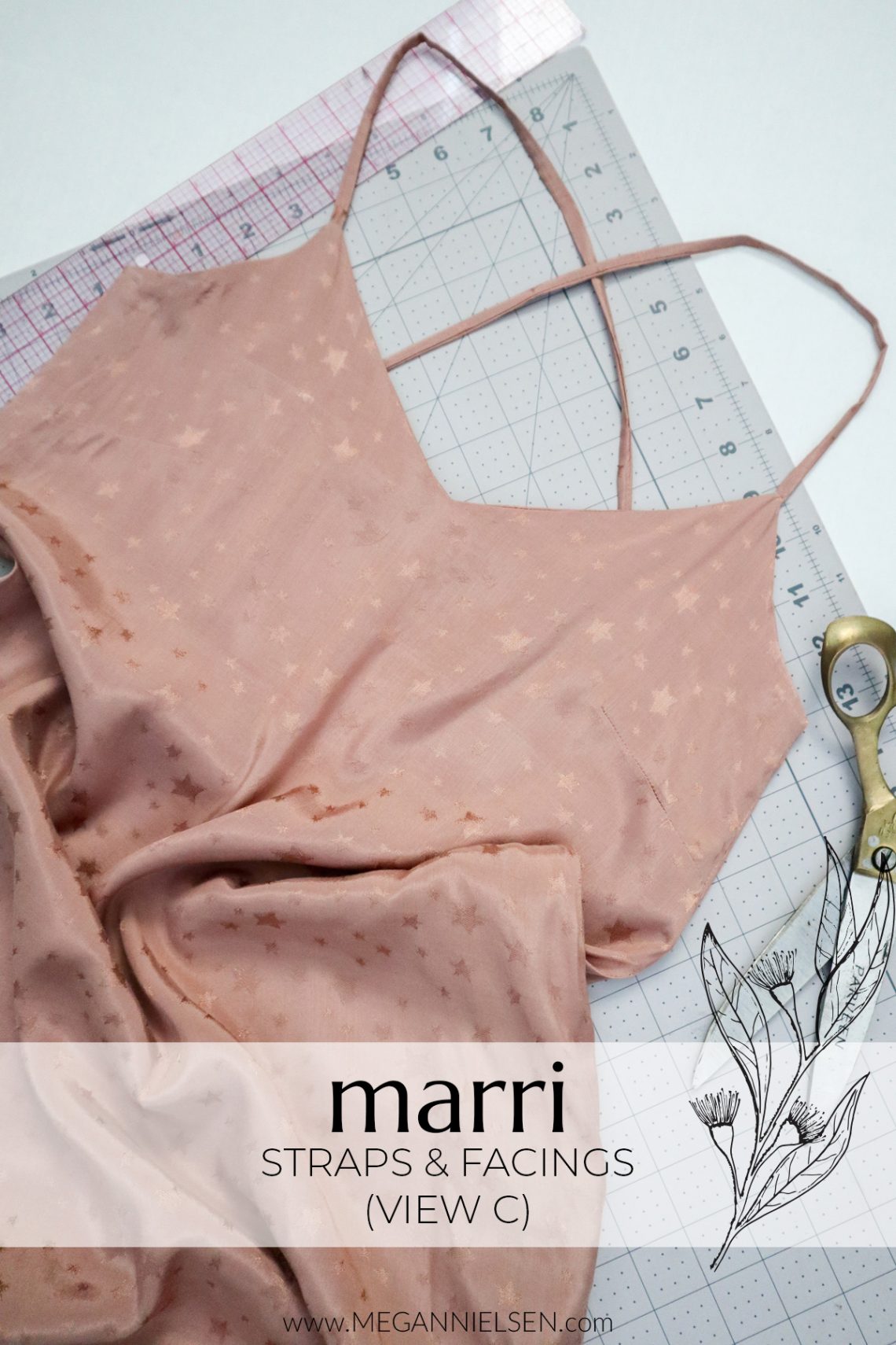 Marri Sewalong View C Straps & facing
