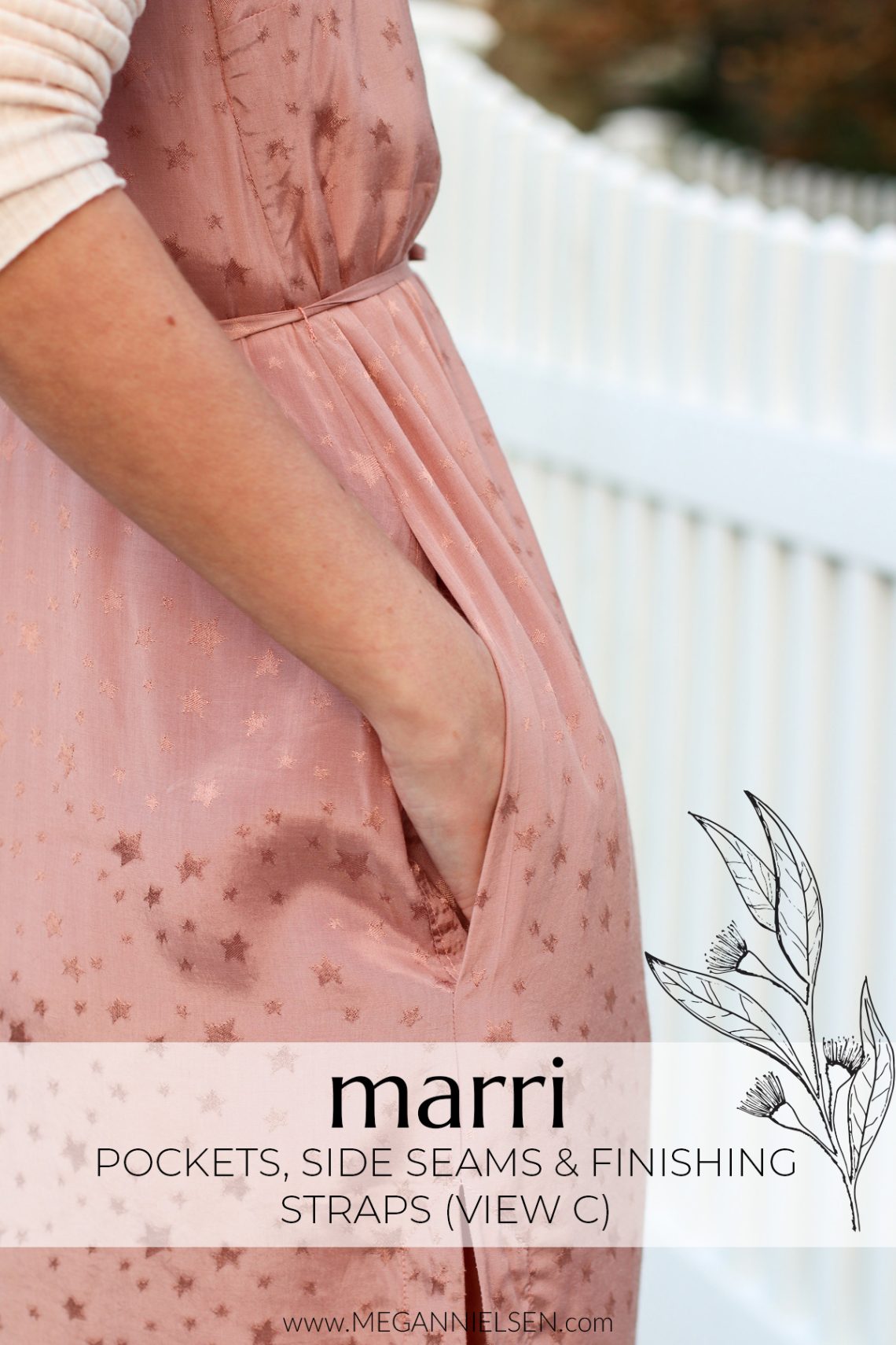 Marri Sewalong View C pockets, side seams and finishes