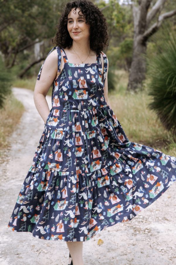 Megan Nielsen Marri cami and Protea dress mashup!