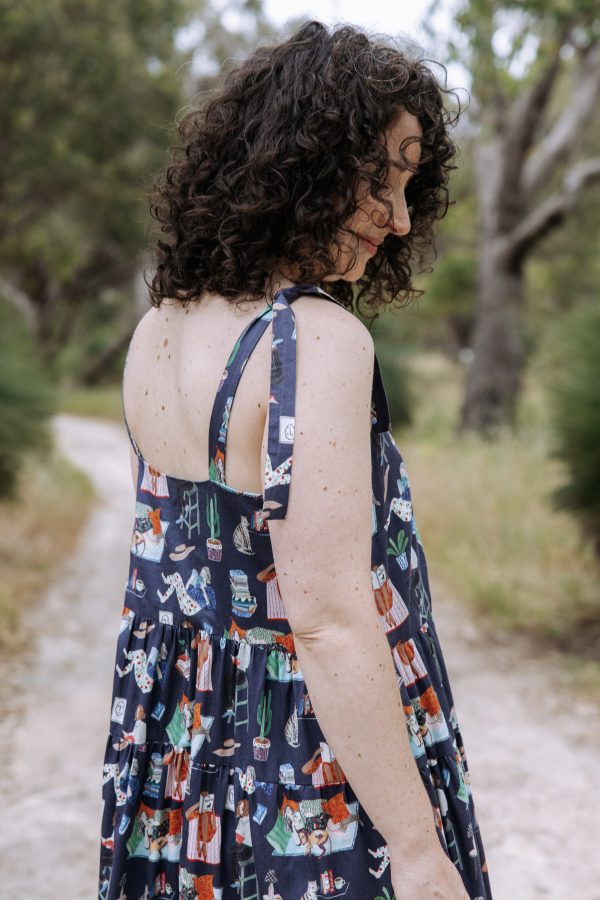 Megan Nielsen Marri cami and Protea dress mashup!