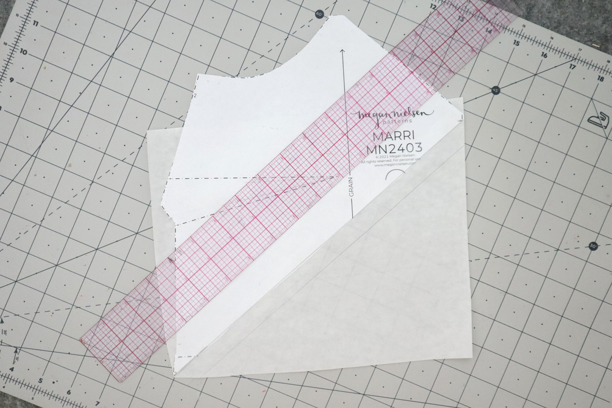 how to hack a colorblocked version of the Marri slip dress by Megan Nielsen Patterns