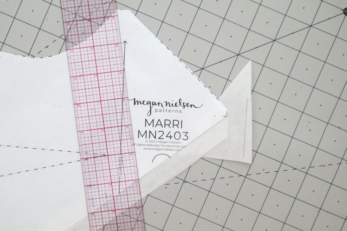 how to hack a colorblocked version of the Marri slip dress by Megan Nielsen Patterns