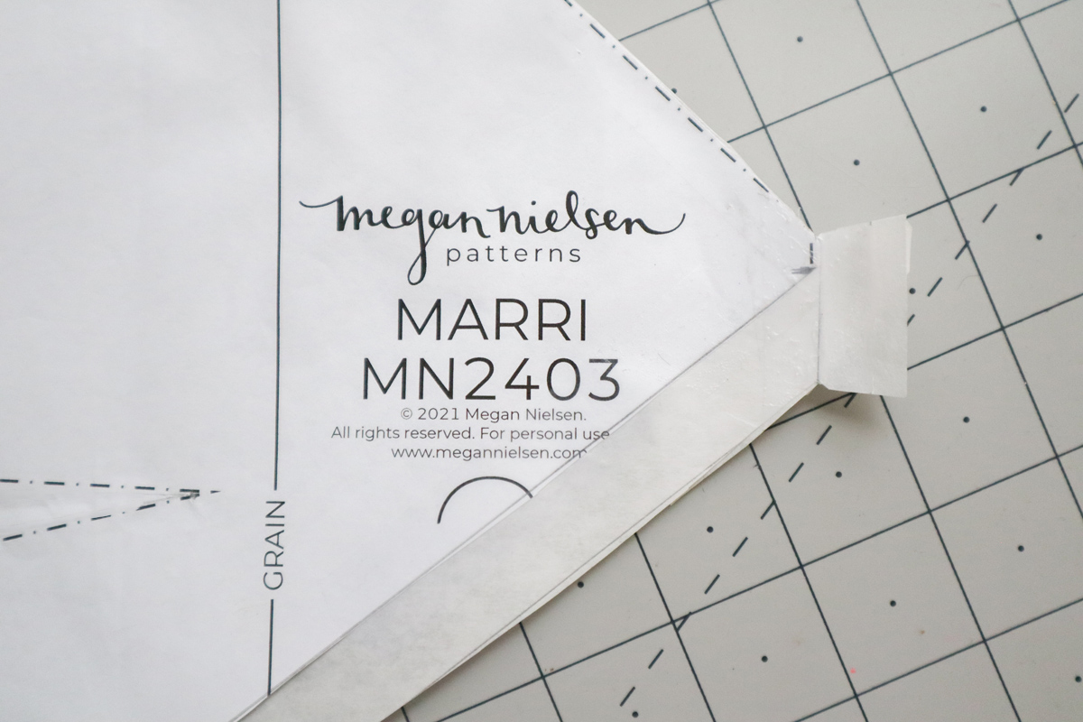 how to hack a colorblocked version of the Marri slip dress by Megan Nielsen Patterns