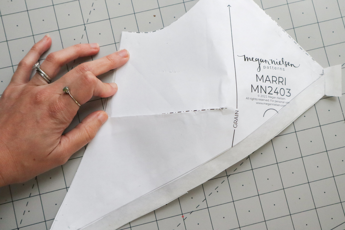 how to hack a colorblocked version of the Marri slip dress by Megan Nielsen Patterns