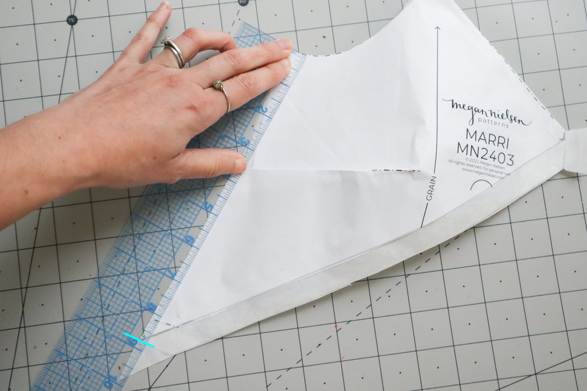 how to hack a colorblocked version of the Marri slip dress by Megan Nielsen Patterns