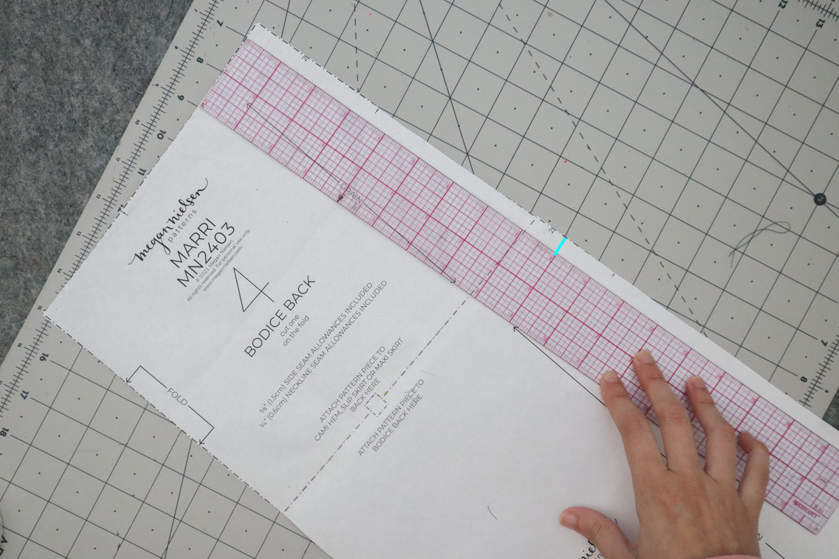 how to hack a colorblocked version of the Marri slip dress by Megan Nielsen Patterns