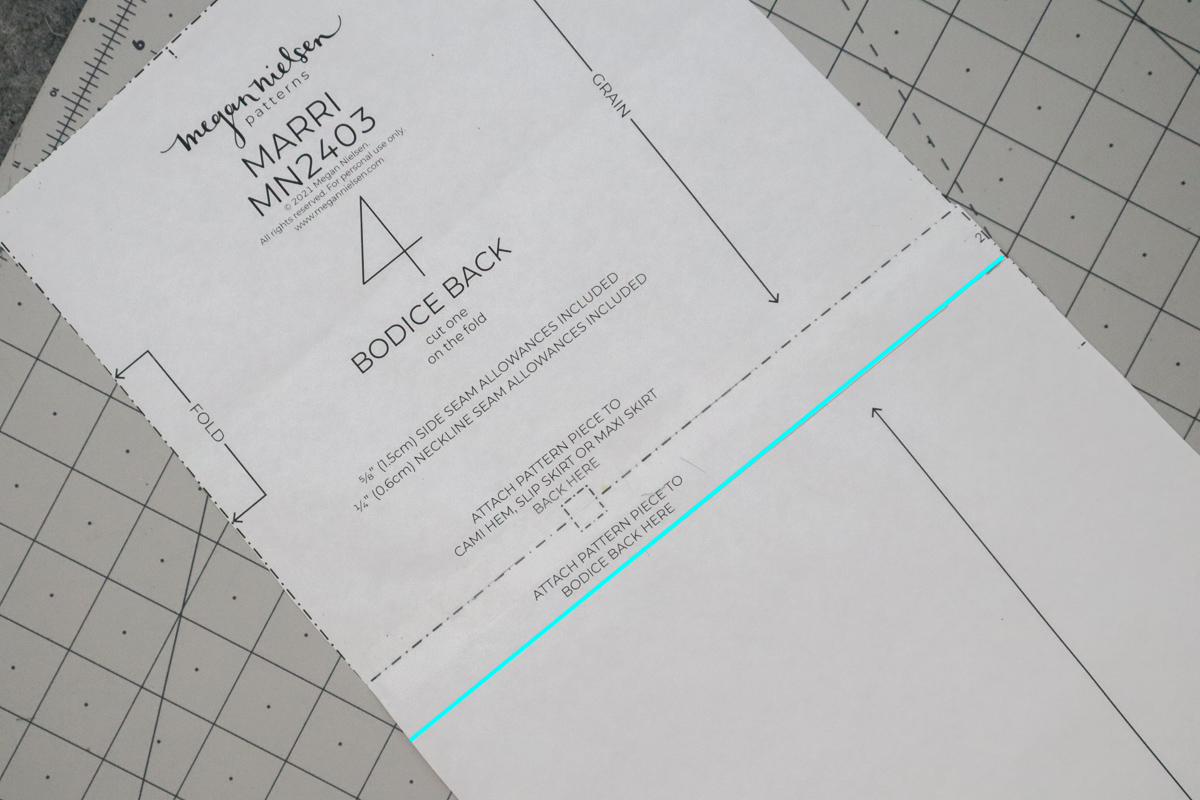 how to hack a colorblocked version of the Marri slip dress by Megan Nielsen Patterns