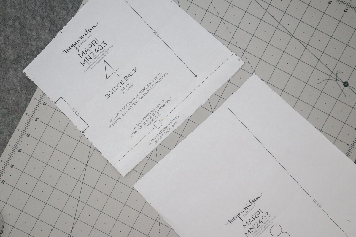 how to hack a colorblocked version of the Marri slip dress by Megan Nielsen Patterns