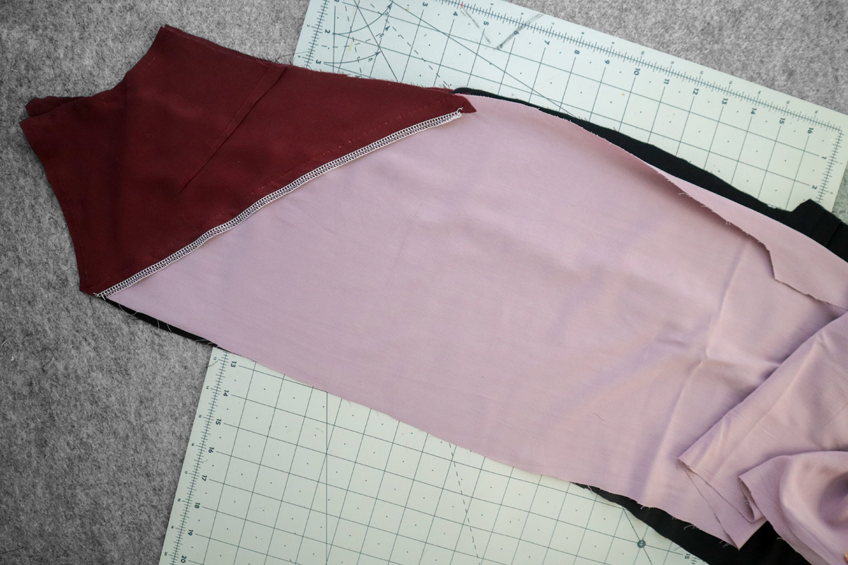 how to hack a colorblocked version of the Marri slip dress by Megan Nielsen Patterns