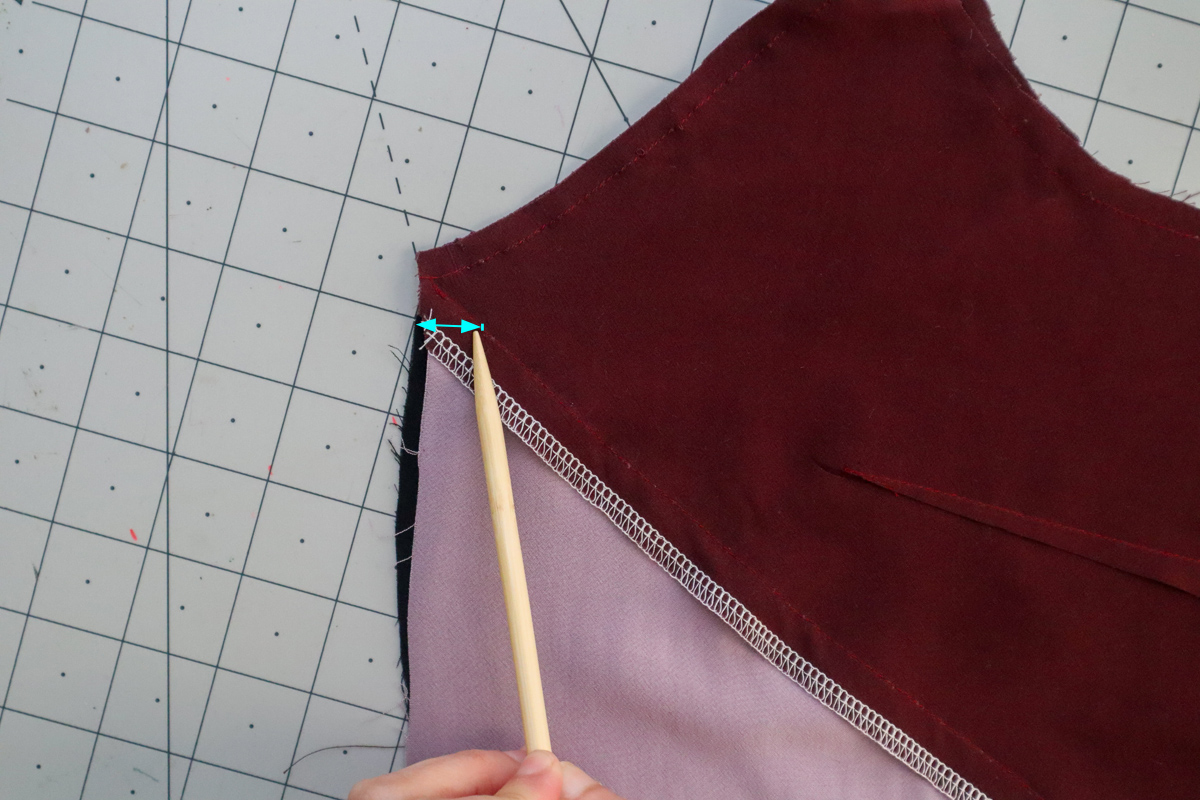 how to hack a colorblocked version of the Marri slip dress by Megan Nielsen Patterns