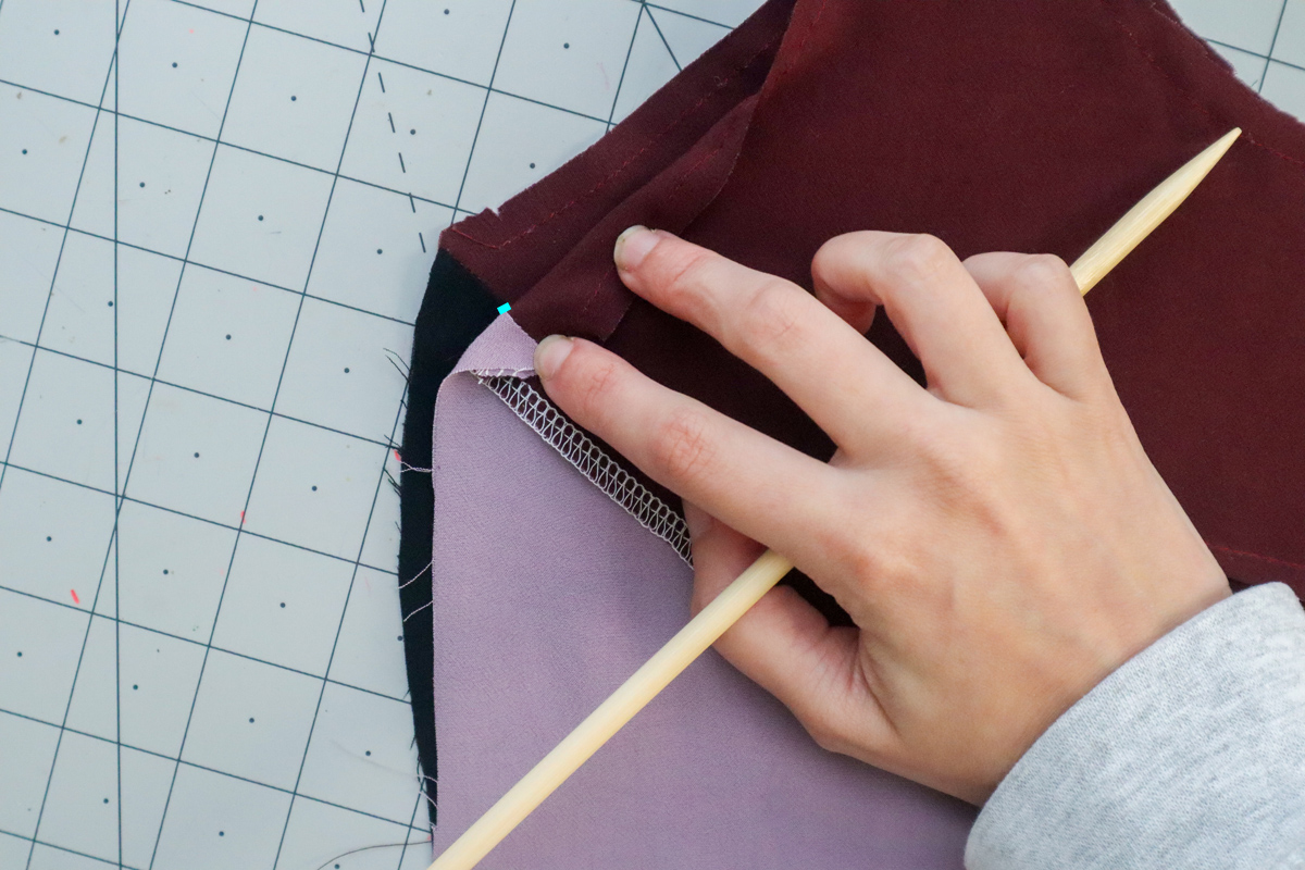 how to hack a colorblocked version of the Marri slip dress by Megan Nielsen Patterns