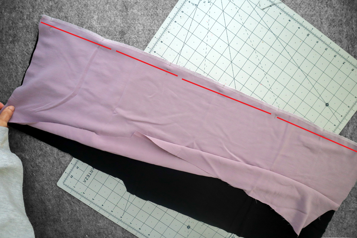 how to hack a colorblocked version of the Marri slip dress by Megan Nielsen Patterns