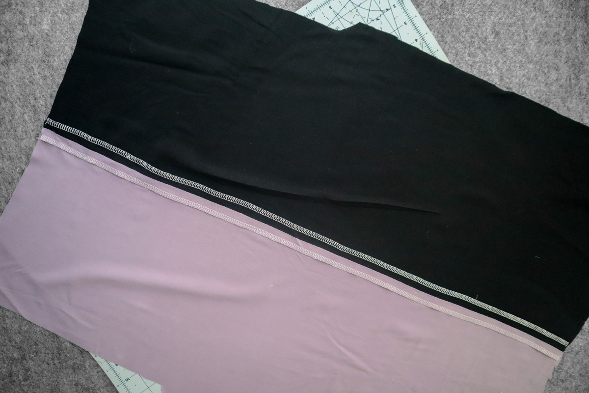 how to hack a colorblocked version of the Marri slip dress by Megan Nielsen Patterns