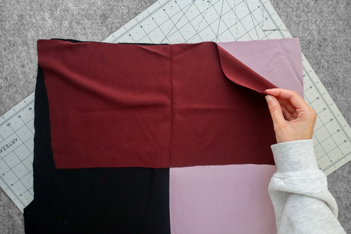 how to hack a colorblocked version of the Marri slip dress by Megan Nielsen Patterns