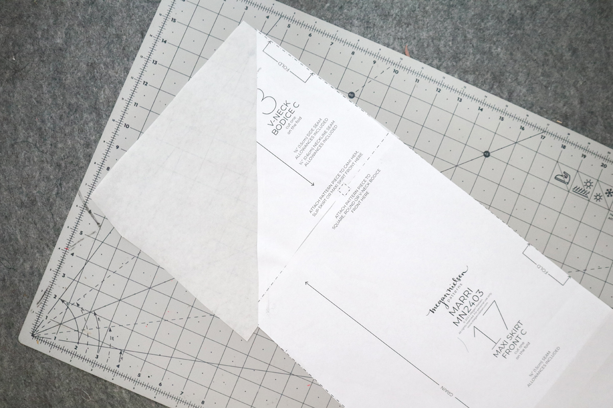 how to hack a colorblocked version of the Marri slip dress by Megan Nielsen Patterns