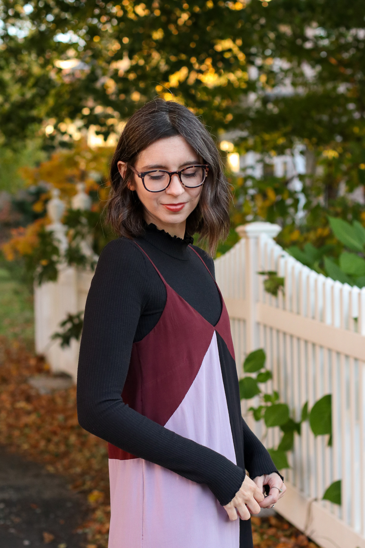 how to hack a colorblocked version of the Marri slip dress by Megan Nielsen Patterns