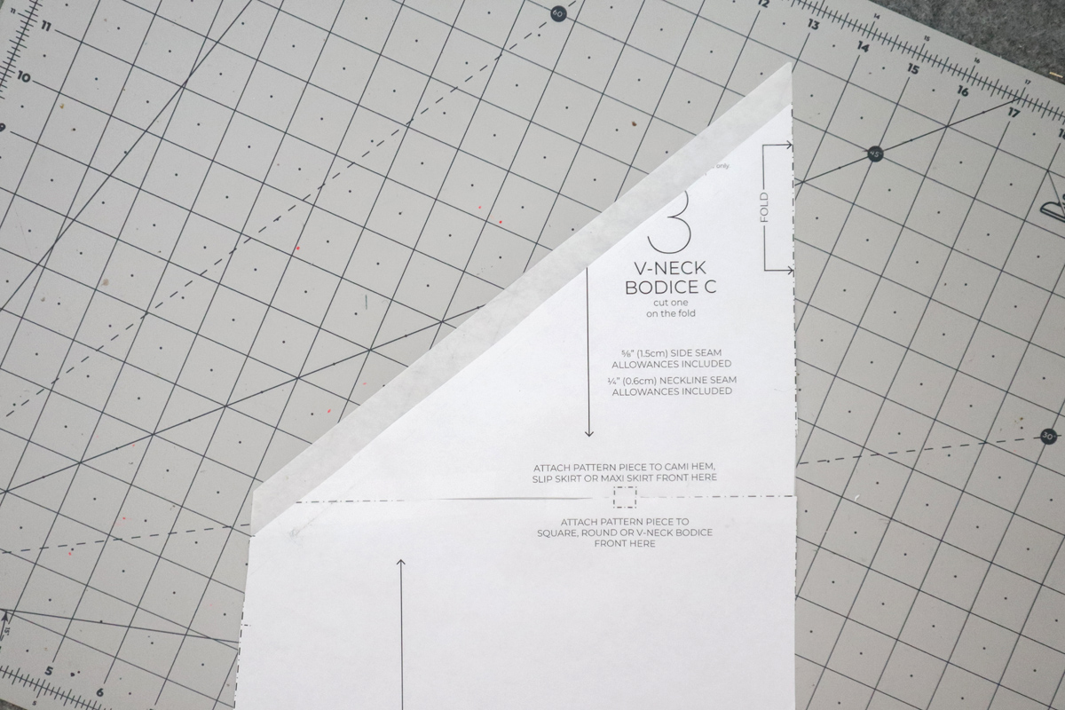 how to hack a colorblocked version of the Marri slip dress by Megan Nielsen Patterns